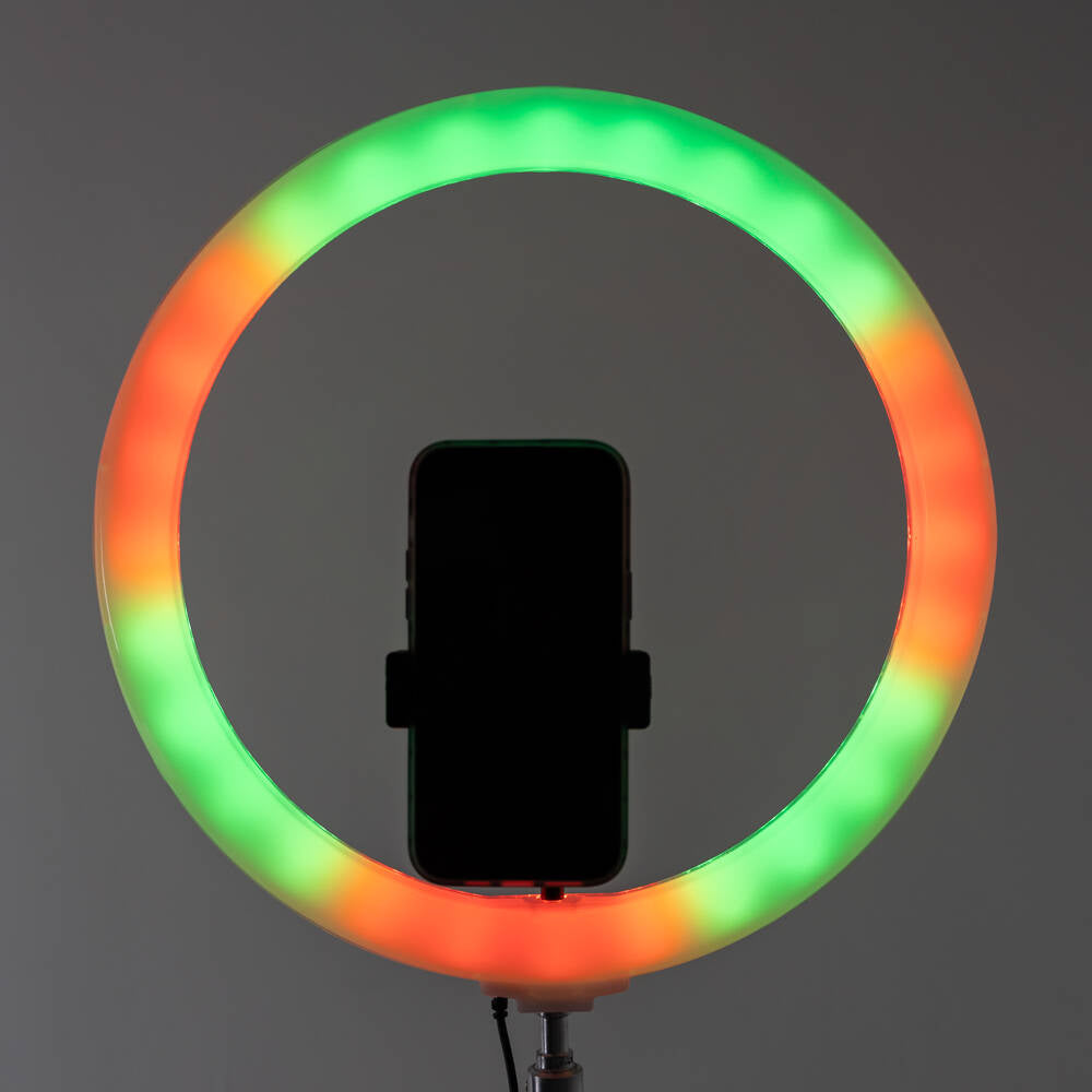 Zore 3D-36 36cm Canlı Yayın ve Ambiyans RGB Led Ring Light Siyah
