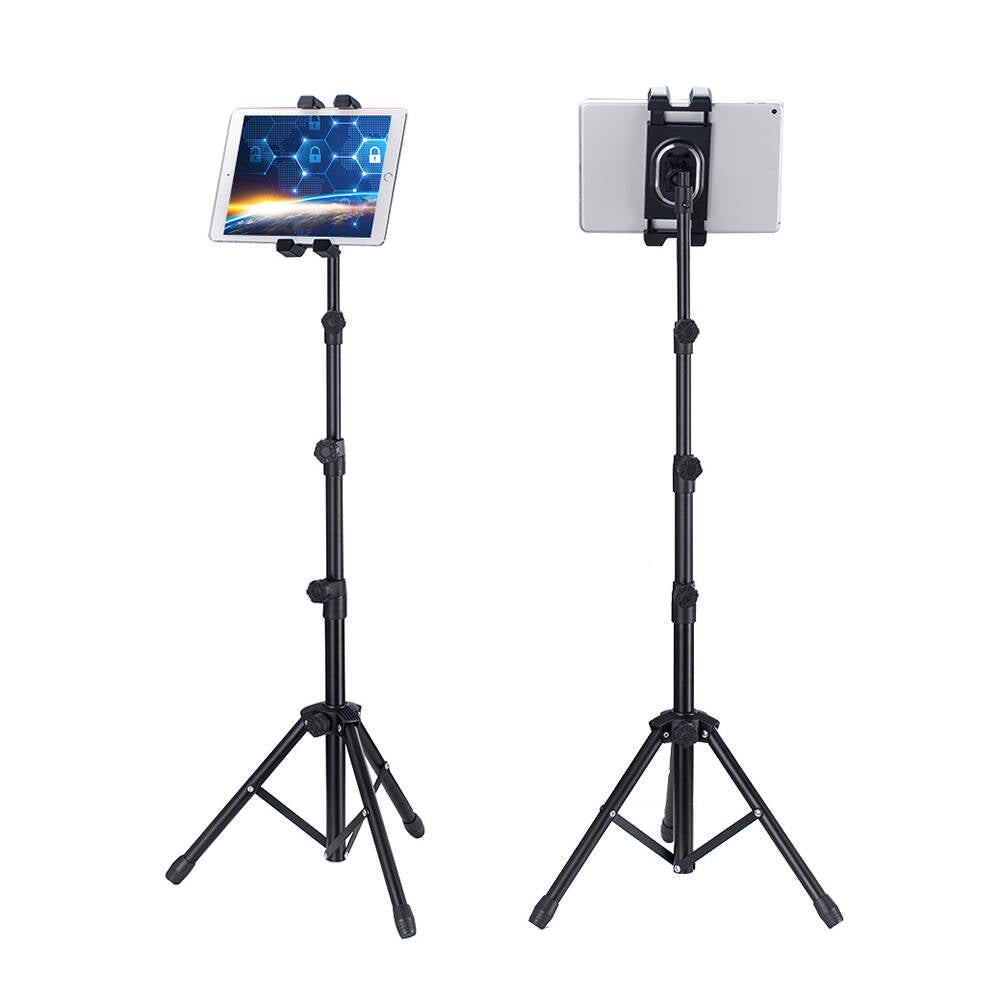 Zore ADV-306 Dört Kademeli Tablet ve Telefon Tutuculu Tripod Siyah