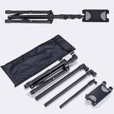Zore ADV-306 Dört Kademeli Tablet ve Telefon Tutuculu Tripod Siyah