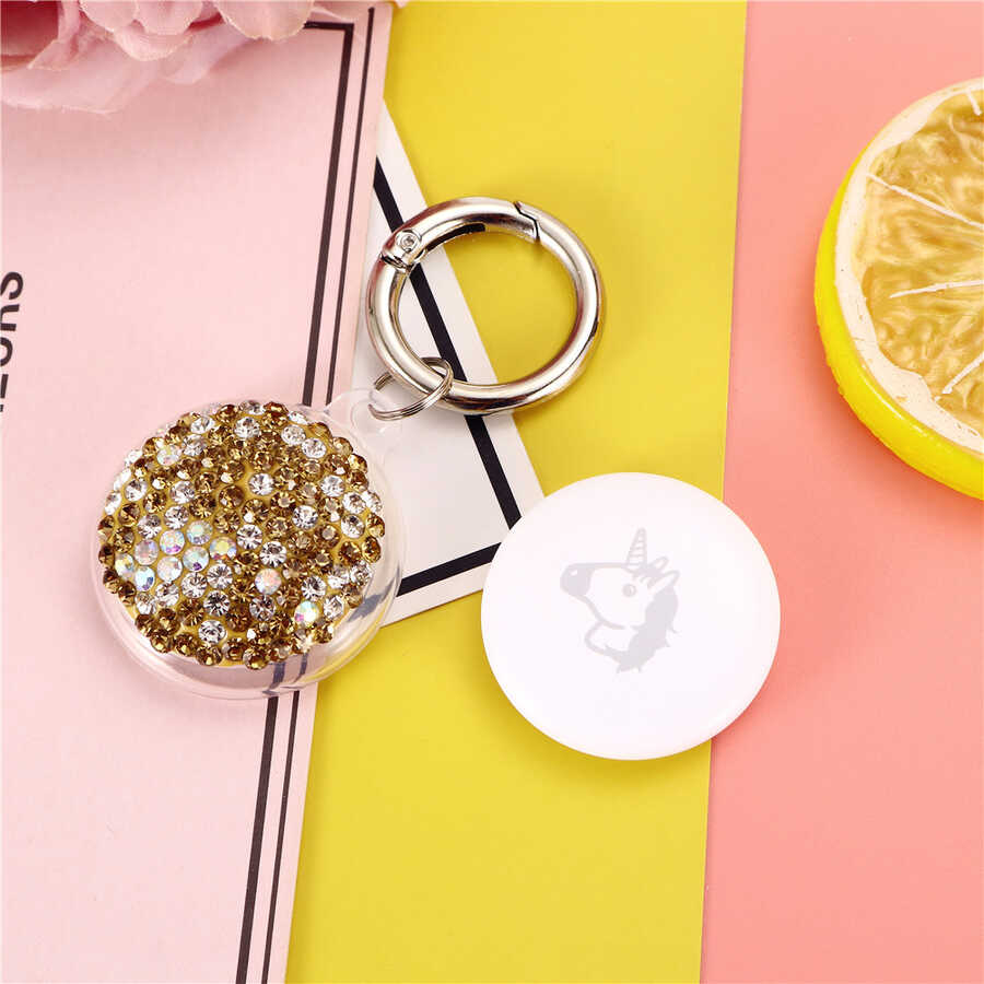 Zore Airtag 03 Silikon Anahtarlık Gold