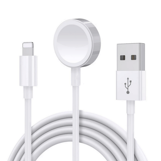Zore Akıllı Saat Lightning-Wireless USB Şarj Kablosu 1.2M Beyaz