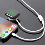 Zore Akıllı Saat Lightning-Wireless USB Şarj Kablosu 1.2M Beyaz