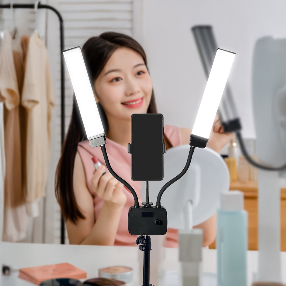 Zore AL45X Işıklı Telefon Tutucu Ring Light Siyah