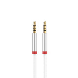 Zore AU-707 Örgü Tasarımlı Aux Audio Kablo 3.5mm 1m Beyaz