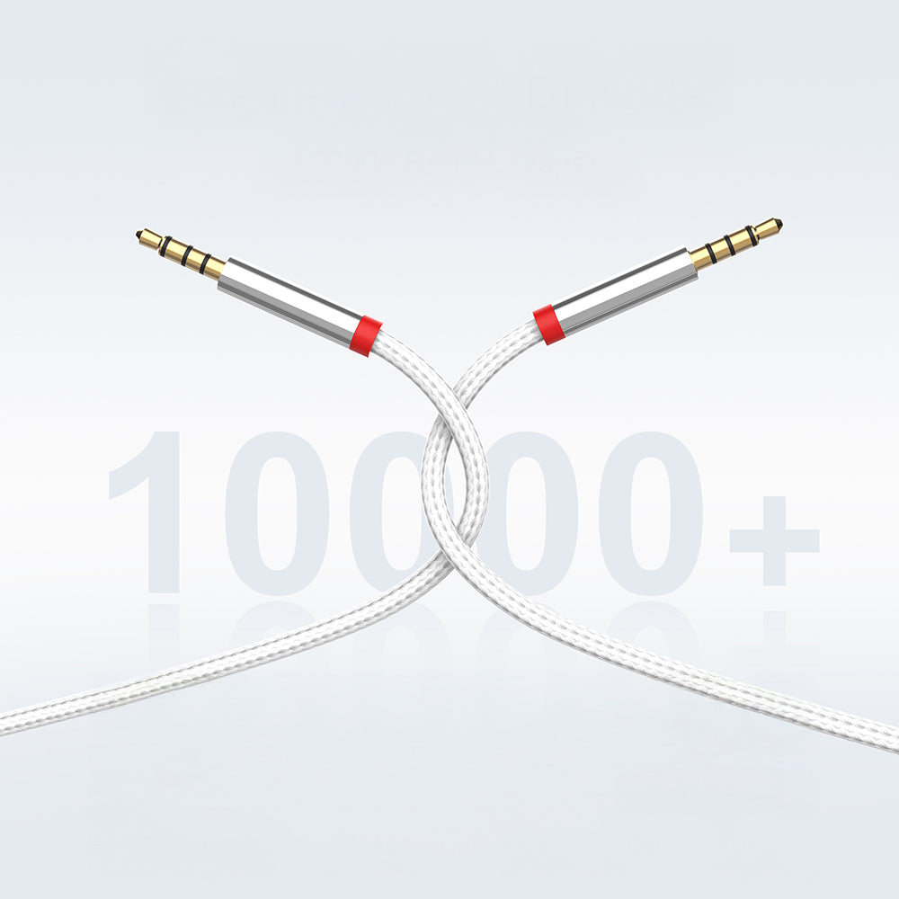 Zore AU-708 Örgü Tasarımlı Aux Audio Kablo 3.5mm 3m Siyah