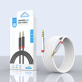 Zore AU-708 Örgü Tasarımlı Aux Audio Kablo 3.5mm 3m Siyah