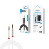 Zore AU-708 Örgü Tasarımlı Aux Audio Kablo 3.5mm 3m Siyah