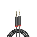 Zore AU-708 Örgü Tasarımlı Aux Audio Kablo 3.5mm 3m Siyah