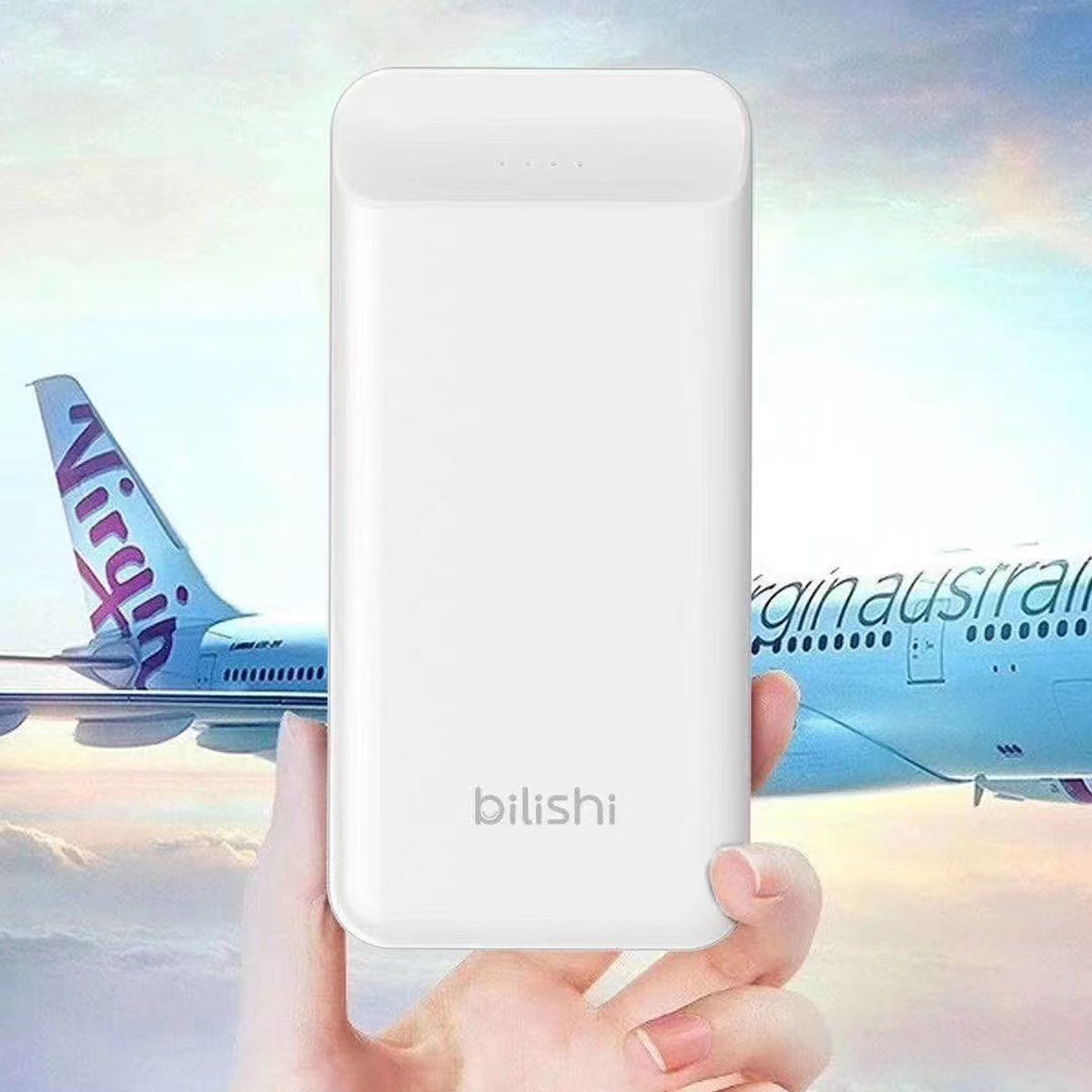 Zore B-05 Hızlı Şarj Özellikli Led Göstergeli Taşınabilir Powerbank 20000mAh Beyaz