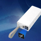 Zore B-30 Askılı Led Göstergeli Taşınabilir Powerbank 30000 mAh Beyaz