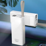 Zore B-30 Askılı Led Göstergeli Taşınabilir Powerbank 30000 mAh Beyaz