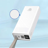 Zore B-30 Askılı Led Göstergeli Taşınabilir Powerbank 30000 mAh Beyaz