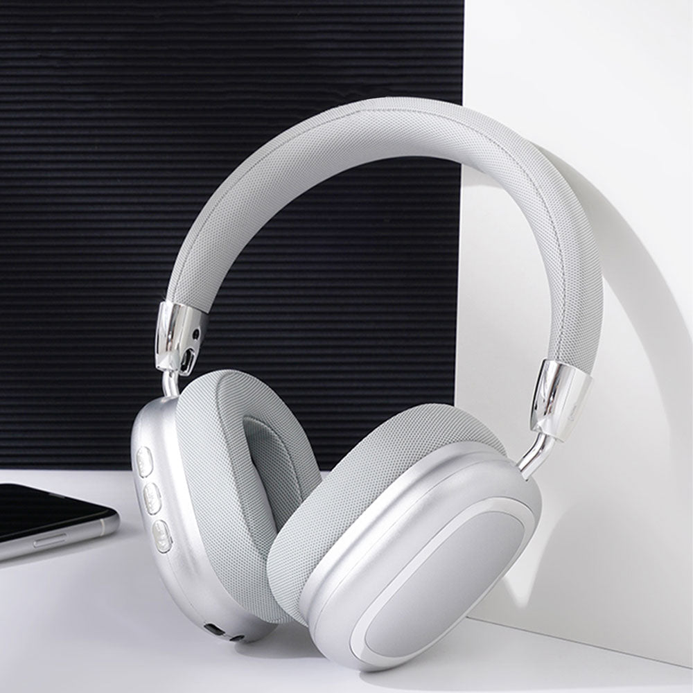 Zore B35 Ayarlanabilir ve Katlanabilir Kulak Üstü Bluetooth Kulaklık Beyaz