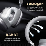 Zore B35 Ayarlanabilir ve Katlanabilir Kulak Üstü Bluetooth Kulaklık Beyaz