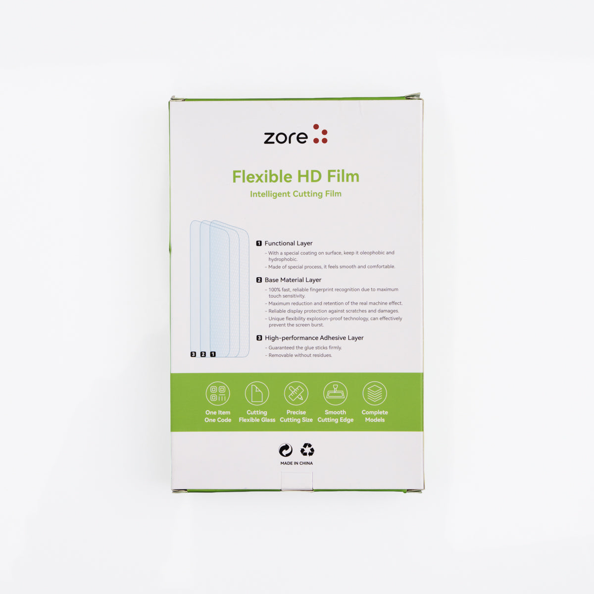 Zore Basic Model TPU Clear Ekran Koruyucu 196mm x 125mm 50 Adet Şeffaf