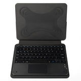 Zore Border Keyboard 13" inç Universal Bluetooh Bağlantılı Standlı Klavyeli Tablet Kılıfı Siyah