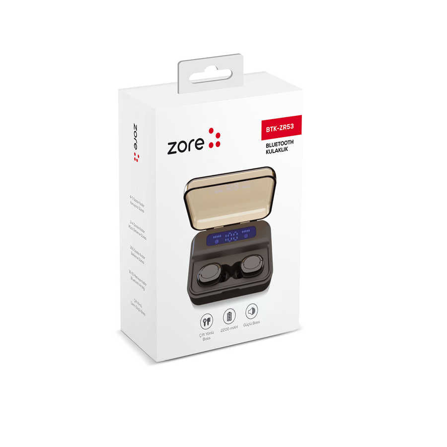 Zore BTK-ZR53 Bluetooth Kulaklık Siyah