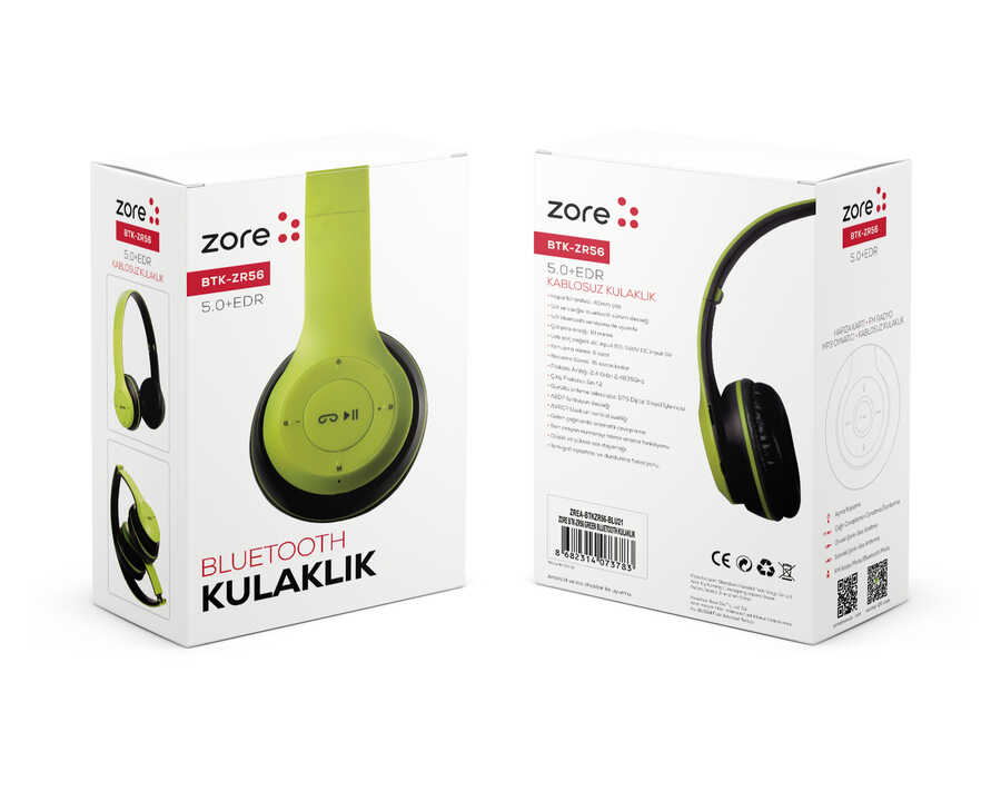 Zore BTK-ZR56 Bluetooth Kulaklık Beyaz