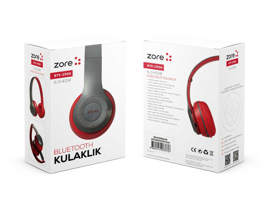 Zore BTK-ZR56 Bluetooth Kulaklık Beyaz