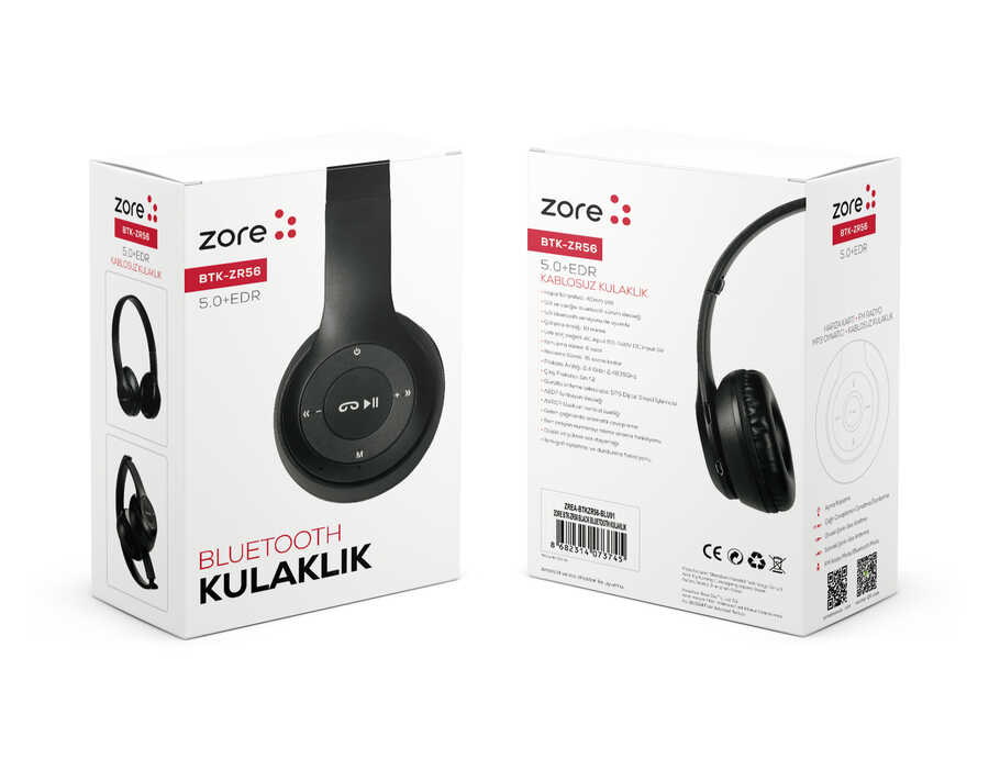 Zore BTK-ZR56 Bluetooth Kulaklık Beyaz