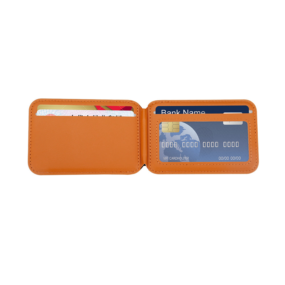 Zore CRD-06 Suni Deri Görünümlü Magnetik Kartlık Turuncu