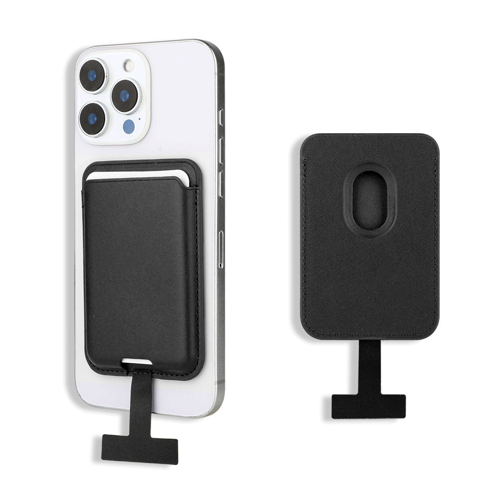 Zore CRD-09 Dahili Şarj Soket Aparatlı Magnetik PU Deri Kartlık Açık Pembe