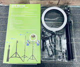Zore DC-36 Işıklı Tripod Telefon Tutucu Ring Light Siyah