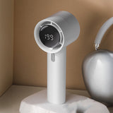 Zore DD5024 Dijital LED Göstergeli Portatif Soğutucu El Fanı Beyaz