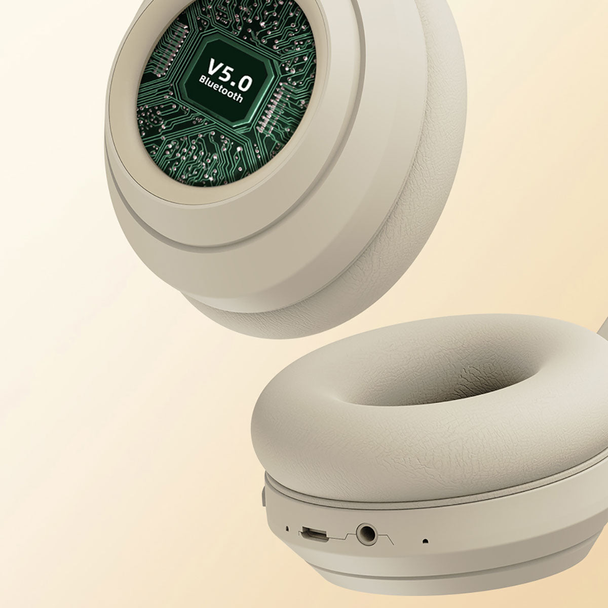 Zore DR-58 Ayarlanabilir ve Katlanabilir Kulak Üstü Bluetooth Kulaklık Pembe