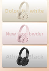 Zore DR-58 Ayarlanabilir ve Katlanabilir Kulak Üstü Bluetooth Kulaklık Pembe