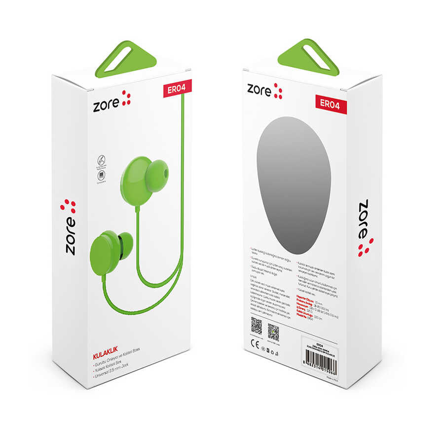 Zore ER04 3.5mm Kulaklık Yeşil