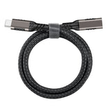 Zore Extension USB3.2 Type-C PD Uzatma Kablosu 100W 20Gbps 4K@60Hz 0.2 Metre Siyah