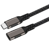 Zore Extension USB3.2 Type-C PD Uzatma Kablosu 100W 20Gbps 4K@60Hz 0.5 Metre Siyah