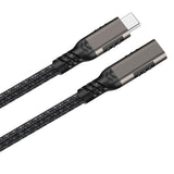 Zore Extension USB3.2 Type-C PD Uzatma Kablosu 100W 20Gbps 4K@60Hz 1 Metre Siyah