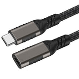 Zore Extension USB3.2 Type-C PD Uzatma Kablosu 100W 20Gbps 4K@60Hz 2 Metre Siyah