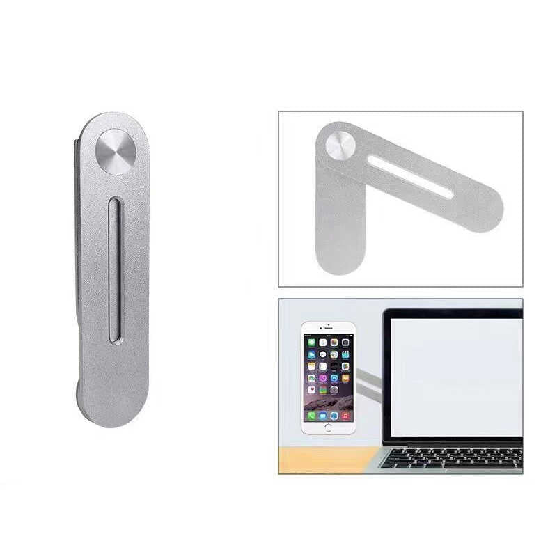 Zore F21 Laptop - Monitör Telefon Tutucu Gümüş