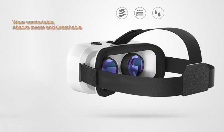 Zore G05 VR Shinecon 3D Sanal Gerçeklik Gözlüğü Beyaz