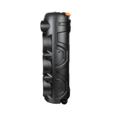 Zore GD-2887 Dijital LED Göstergeli Mikrofonlu RGB TWS 8 inç Stereo Bass Kablosuz Karaoke Hoparlör Siyah