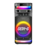 Zore GD-9005 Mikrofonlu RGB TWS 8 inç Stereo Bass Kablosuz Karaoke Hoparlör Siyah
