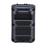 Zore GD-904 Dijital LED Göstergeli FM Radyolu Mikrofonlu RGB TWS 8 inç Stereo Bass Kablosuz Karaoke Hoparlör Siyah