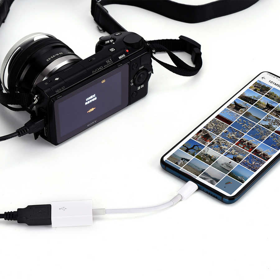 Zore JH-0514 Lightning To Usb Kamera Bağlantı Adaptörü Beyaz