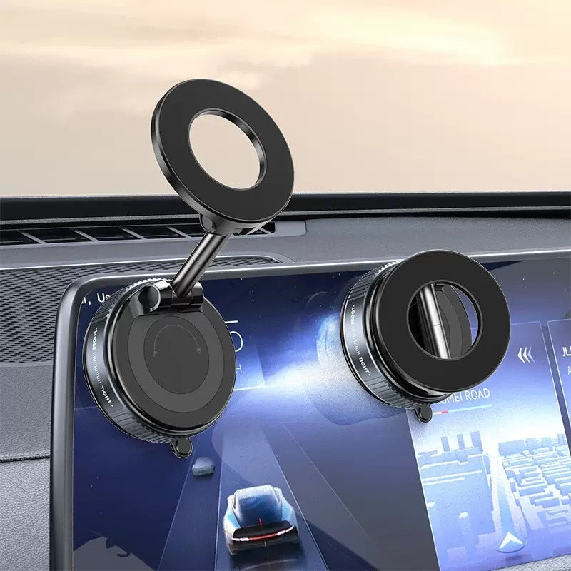 Zore K007 Pro 360 Derece Dönebilen Vakum Özellikli Magnetik Telefon Tutucu Siyah