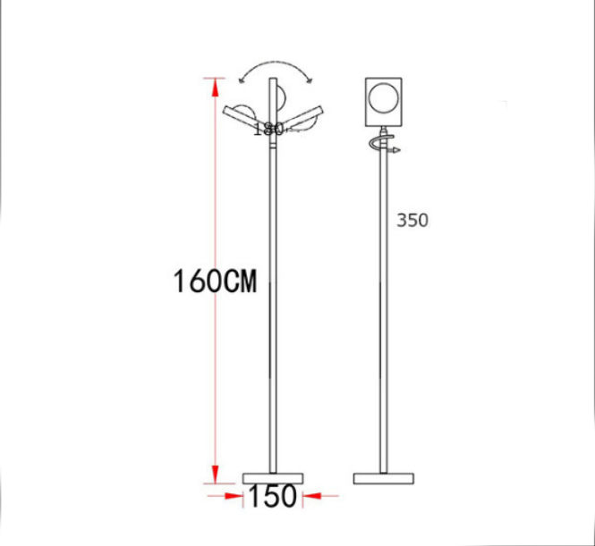 Zore K160LZ Ayaklı Işık Kaynağı Siyah