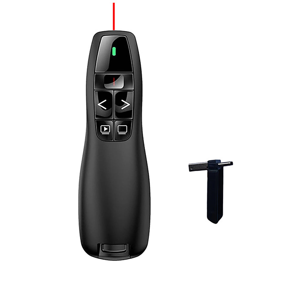 Zore K400 Wireless Presenter Kablosuz Uzaktan Kumandalı Lazer Sunum Kalemi Siyah