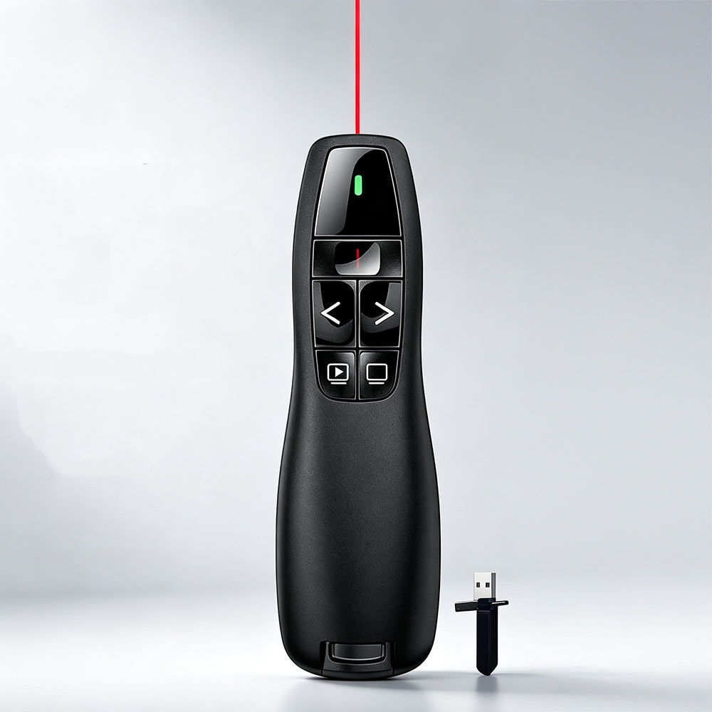 Zore K400 Wireless Presenter Kablosuz Uzaktan Kumandalı Lazer Sunum Kalemi Siyah
