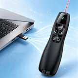 Zore K400 Wireless Presenter Kablosuz Uzaktan Kumandalı Lazer Sunum Kalemi Siyah