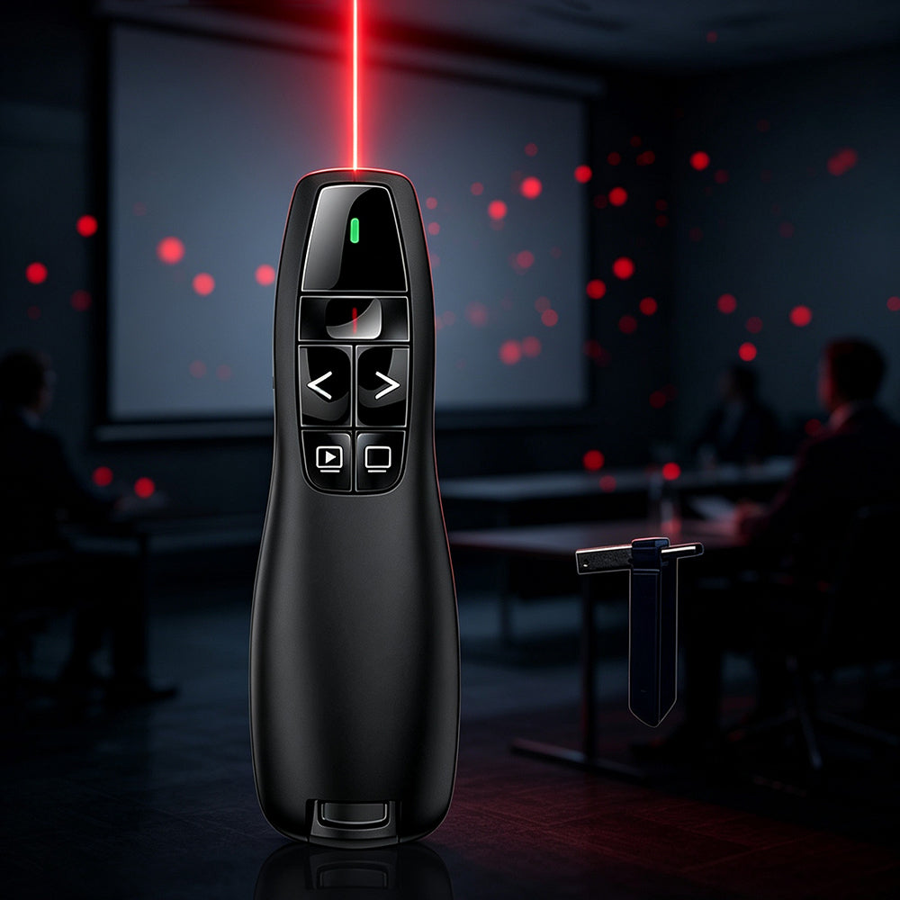 Zore K400 Wireless Presenter Kablosuz Uzaktan Kumandalı Lazer Sunum Kalemi Siyah
