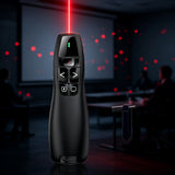Zore K400 Wireless Presenter Kablosuz Uzaktan Kumandalı Lazer Sunum Kalemi Siyah
