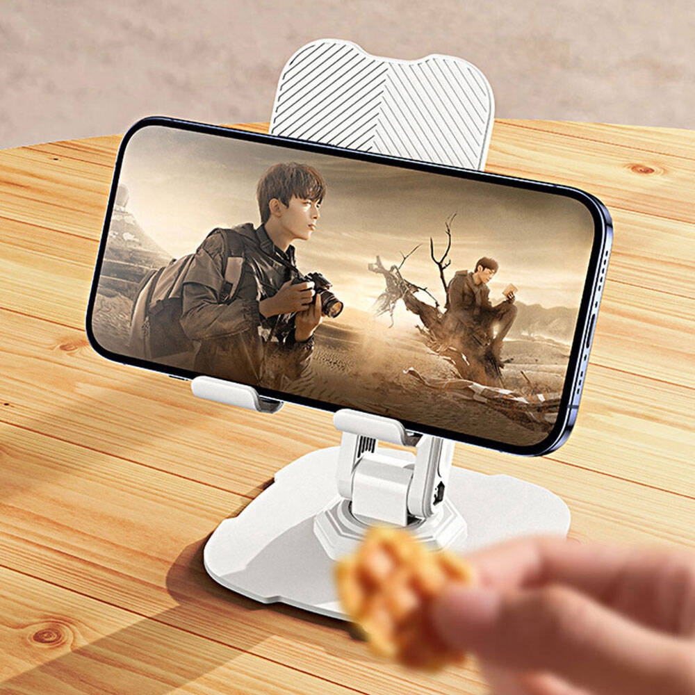 Zore L23 Dönebilen Başlıklı Telefon Ve Tablet Standı Sarı