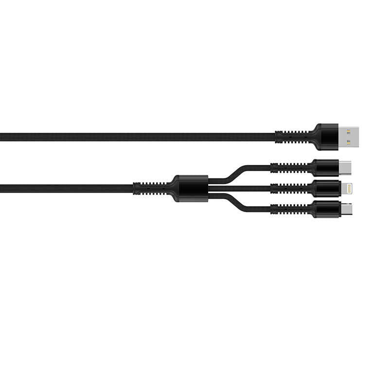 Zore LC93 3 in 1 Usb Kablo Kırmızı